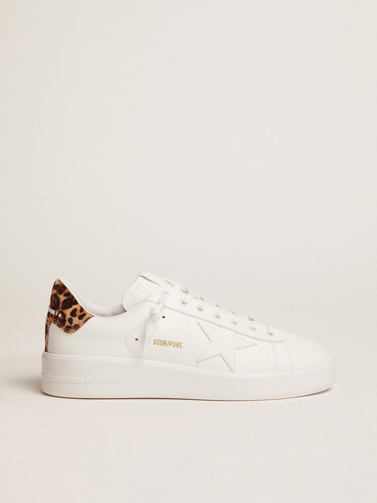 Golden Goose - Women’s Purestar sneakers with leopard-print heel tab in 