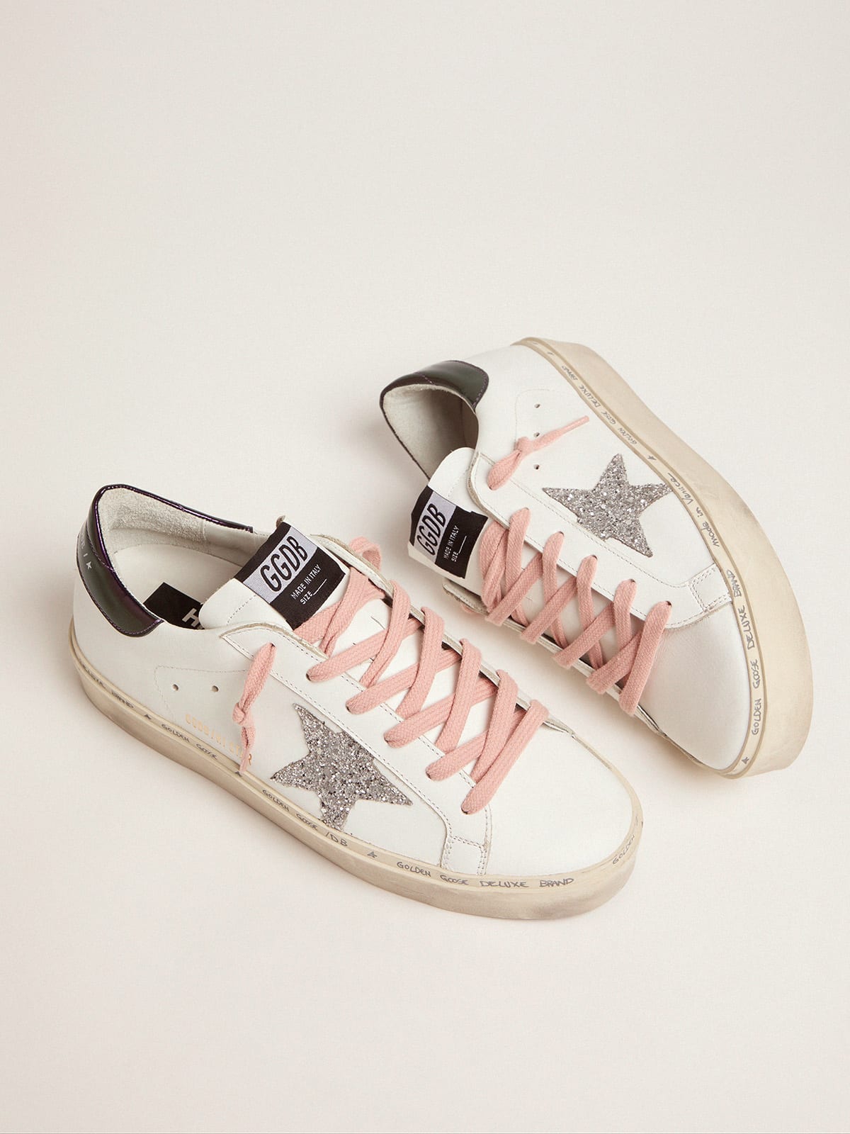 Golden goose 2025 bianche e rosa