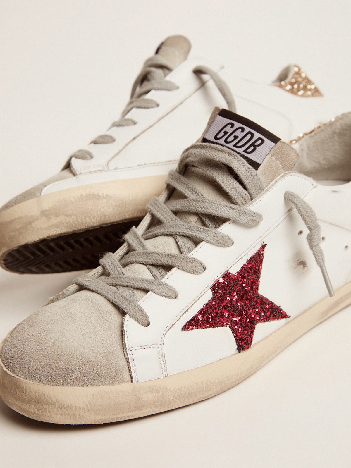 Golden goose red glitter new arrivals