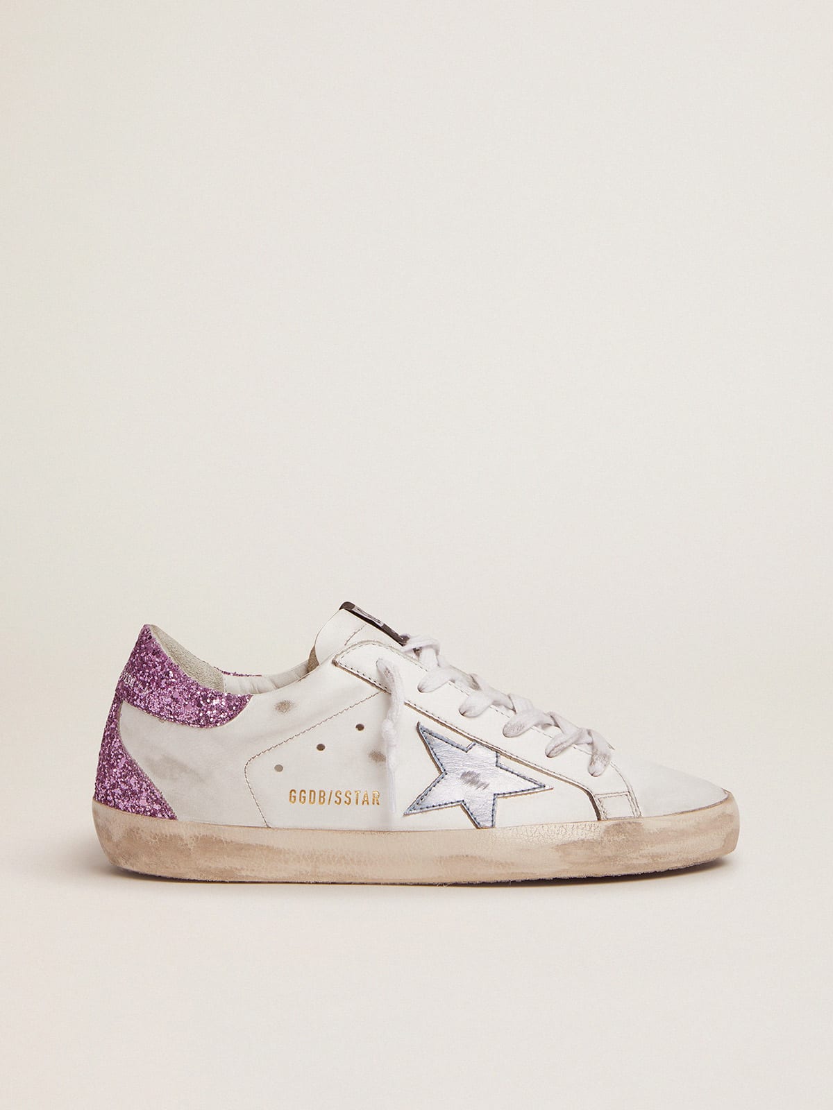 Purple golden discount goose sneakers