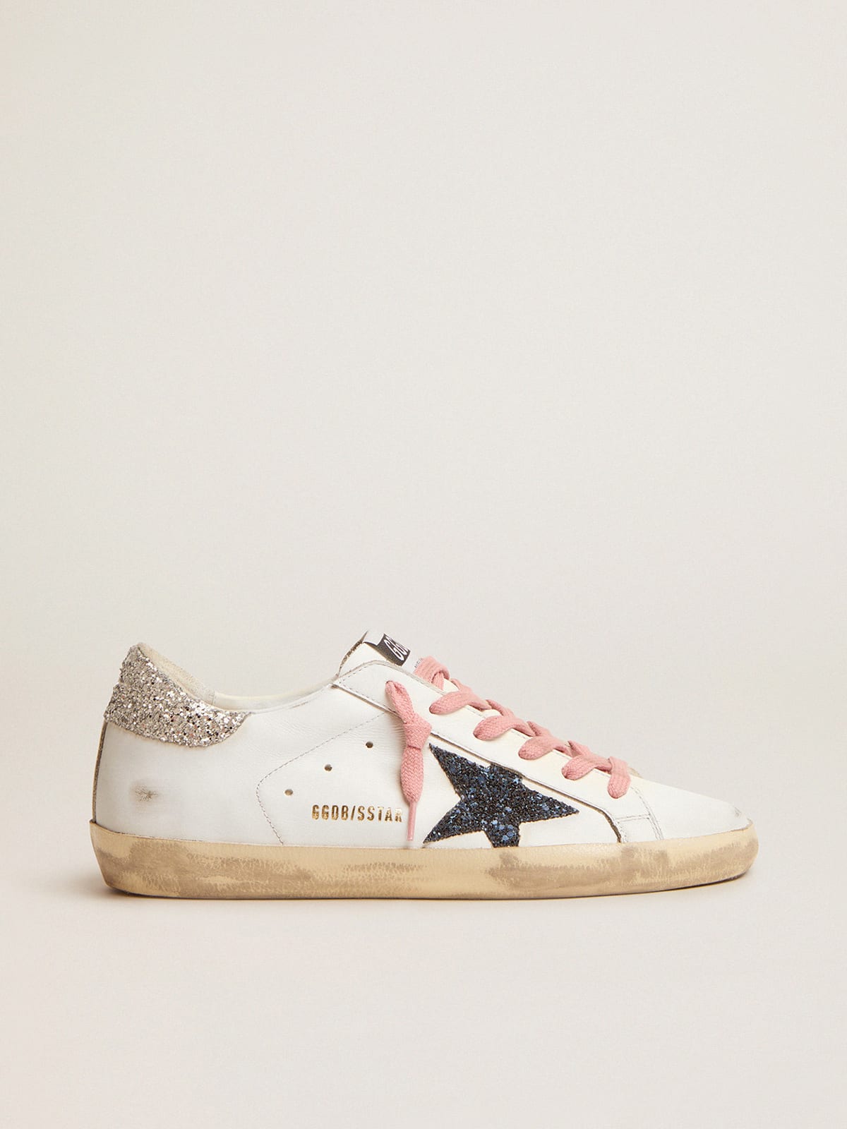 Super-Star LTD sneakers with colored glitter star and heel tab | Golden  Goose