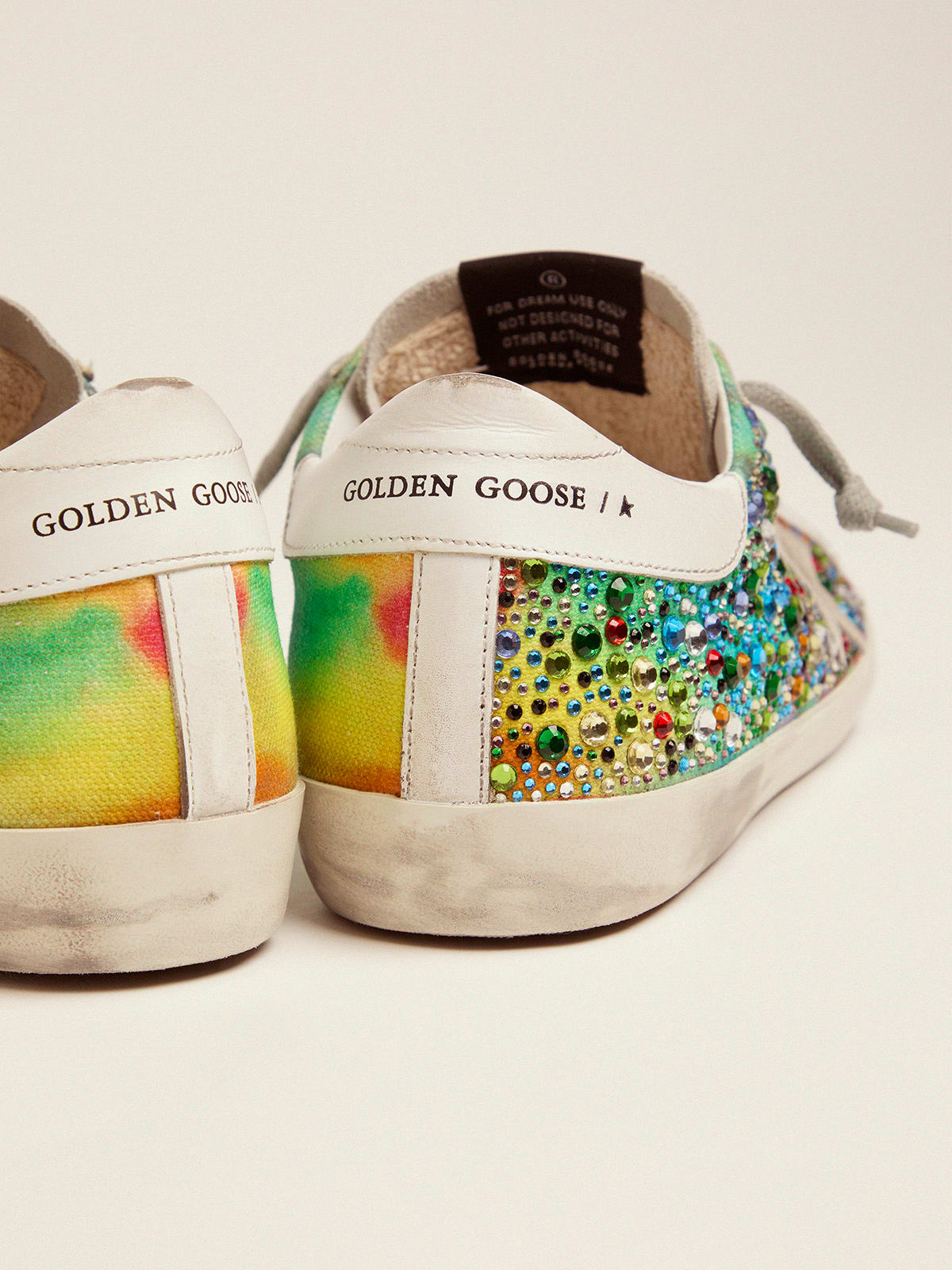 Golden Goose - Super-Star sneakers with rainbow crystals in 