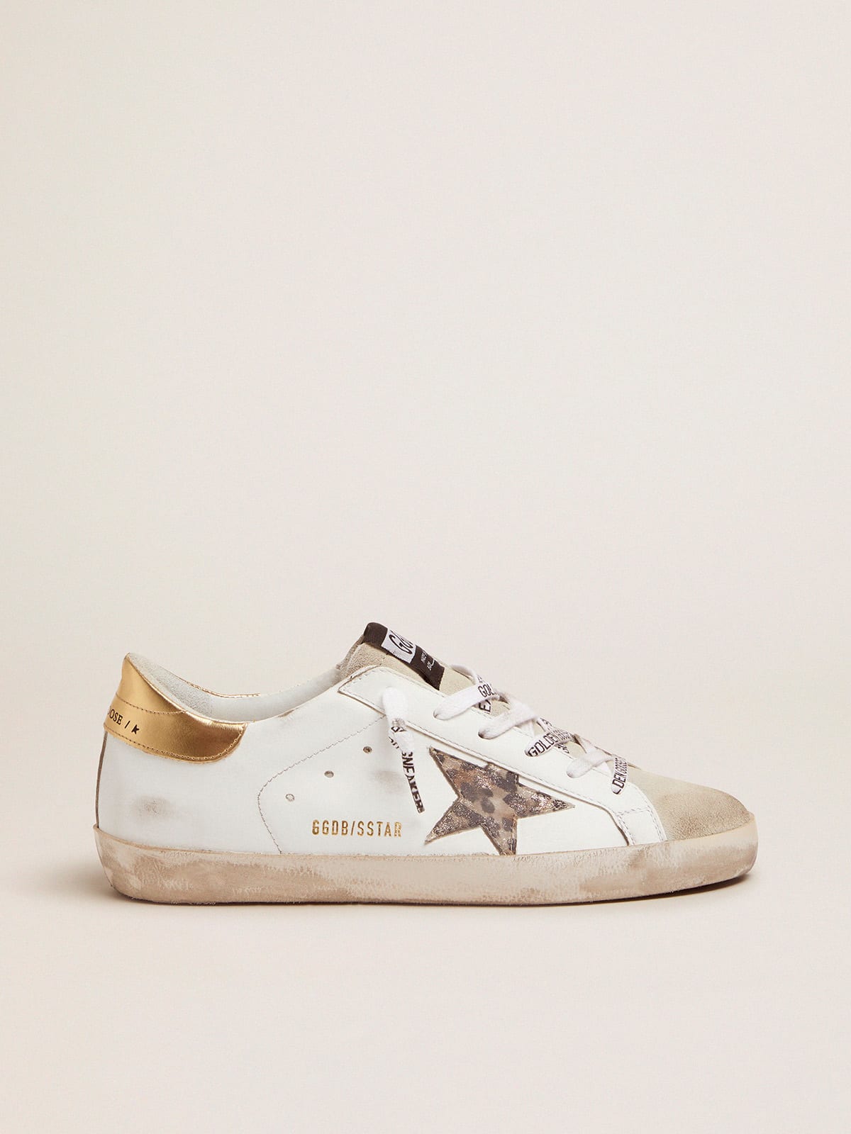 White leopard 2024 print sneakers