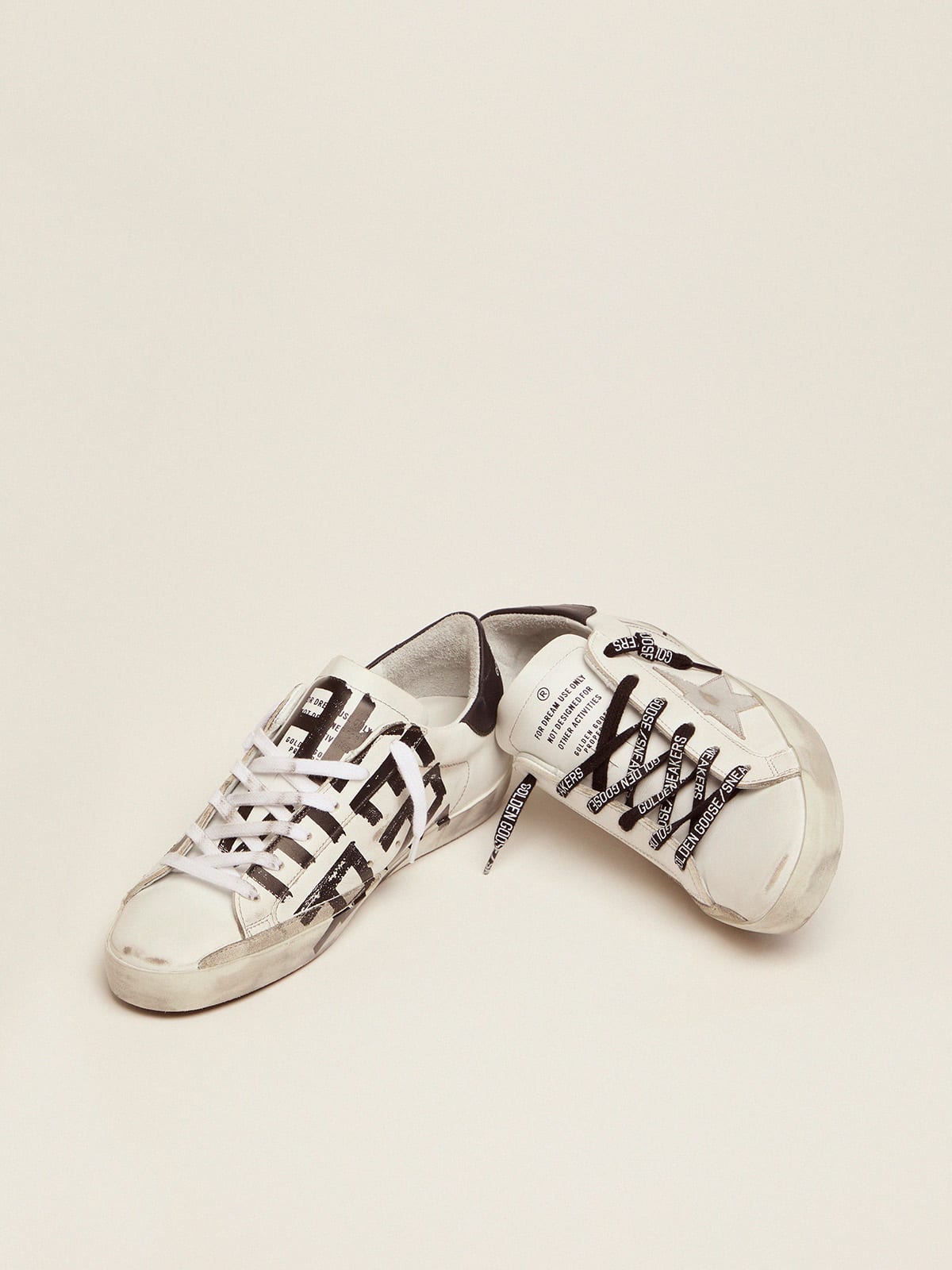 Golden Goose - Super-Star sneakers with Sneakers Lover print in 