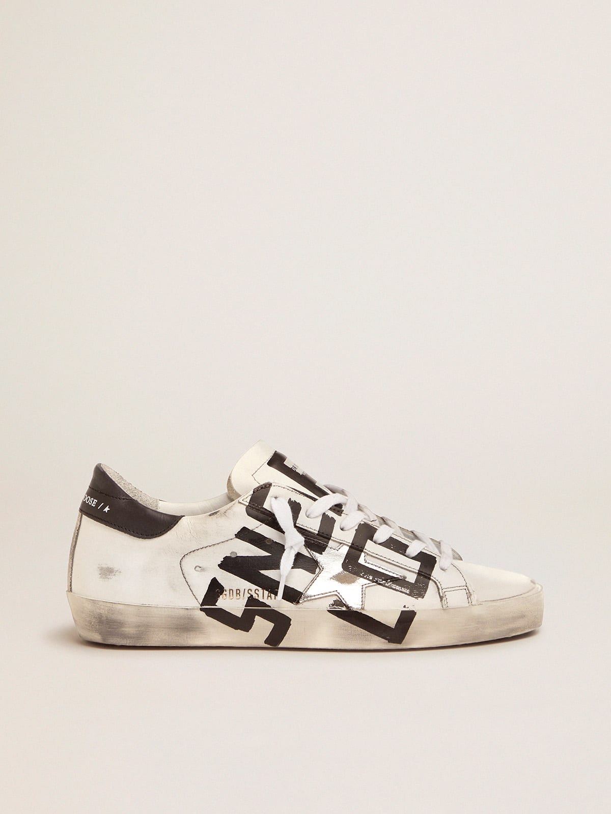 Golden Goose - Super-Star sneakers with Sneakers Lover print in 