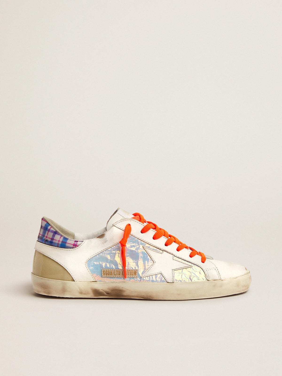 Golden goose tartan store sneakers