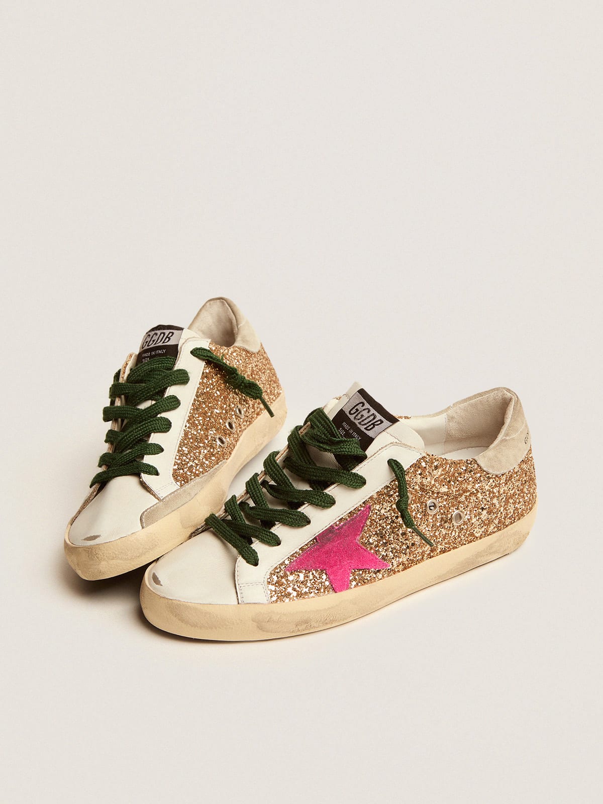 Golden goose outlet glitter rosa