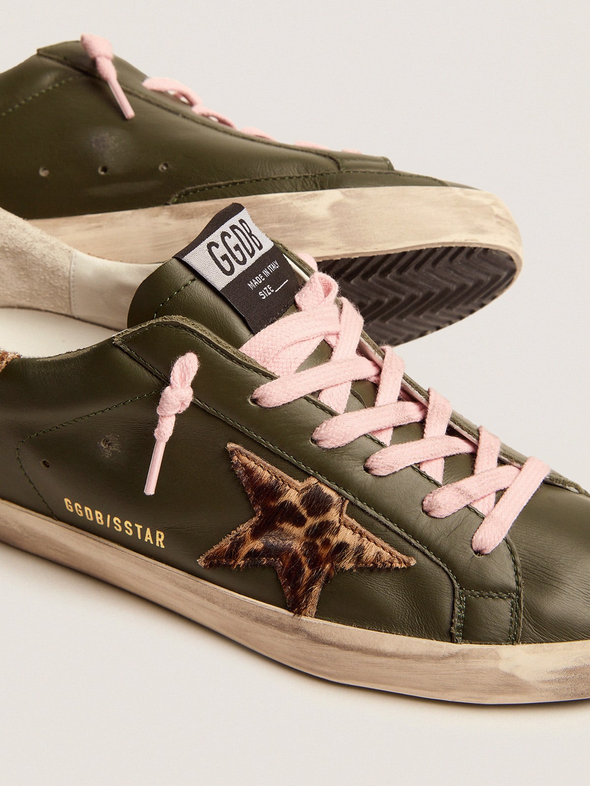 Golden goose green hot sale glitter sneakers