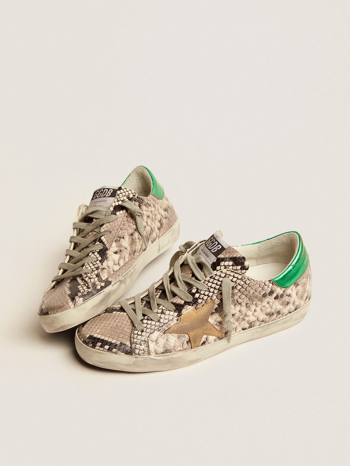 Golden goose store snake sneakers