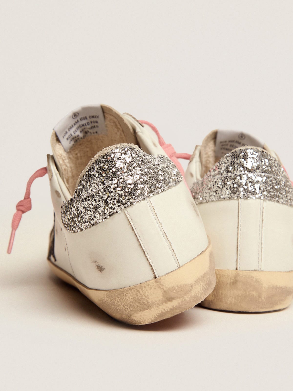 Super-Star LTD sneakers with colored glitter star and heel tab | Golden  Goose