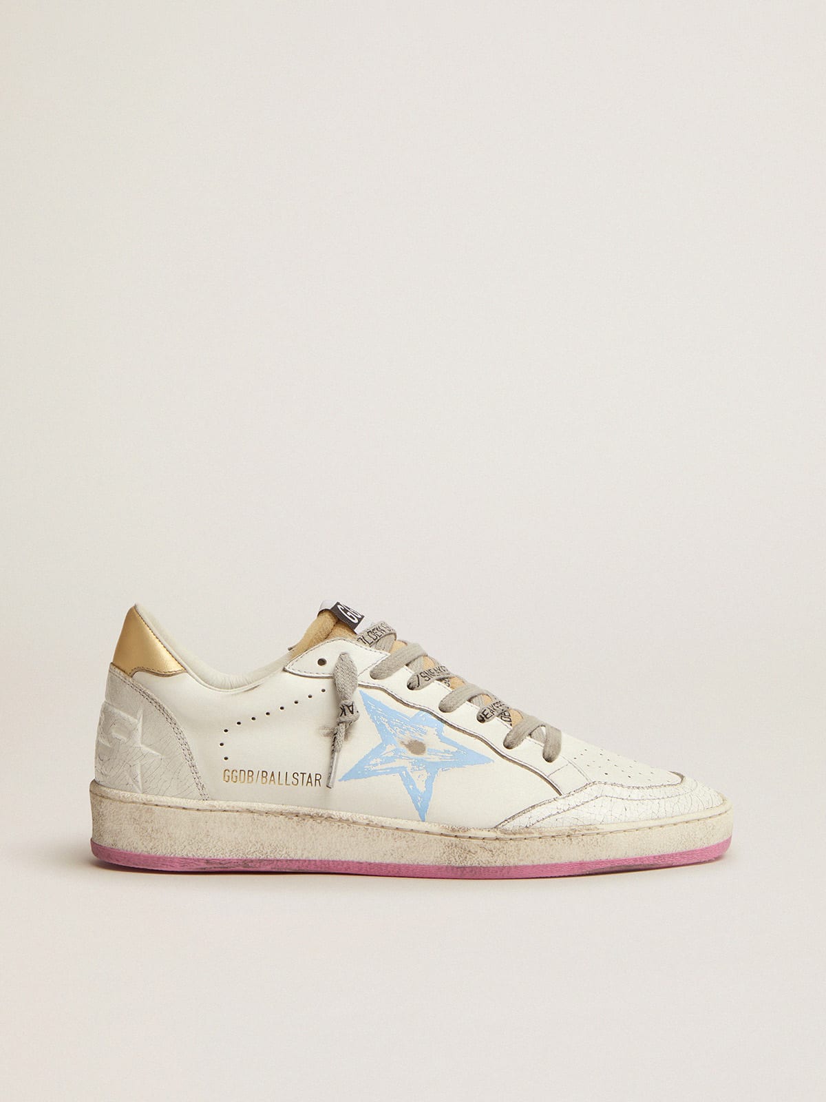 Ball Star sneakers with gold heel tab and foam rubber tongue