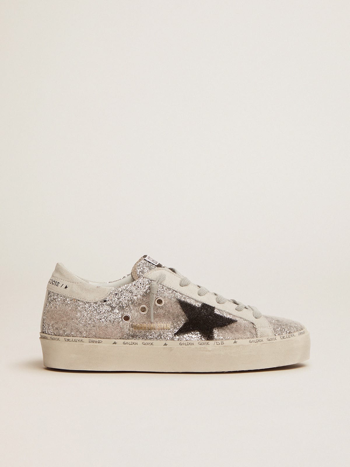 Golden goose hi store star silver glitter