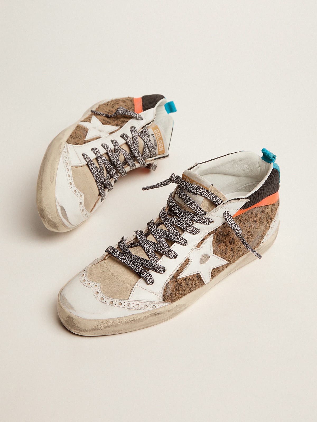 Golden goose 2025 mid star leopard