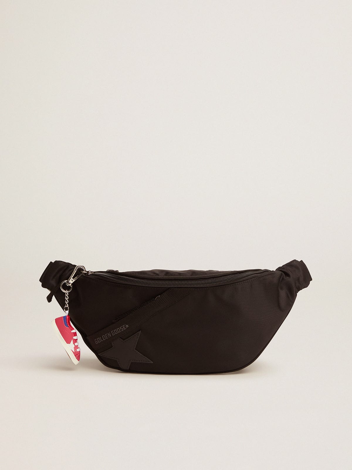 Black nylon bumbag