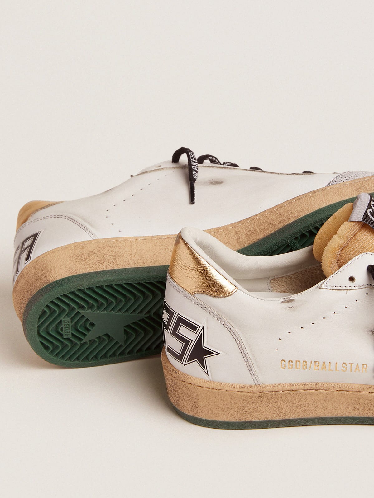 Ball Star sneakers with snake-print suede star and gold heel tab ...