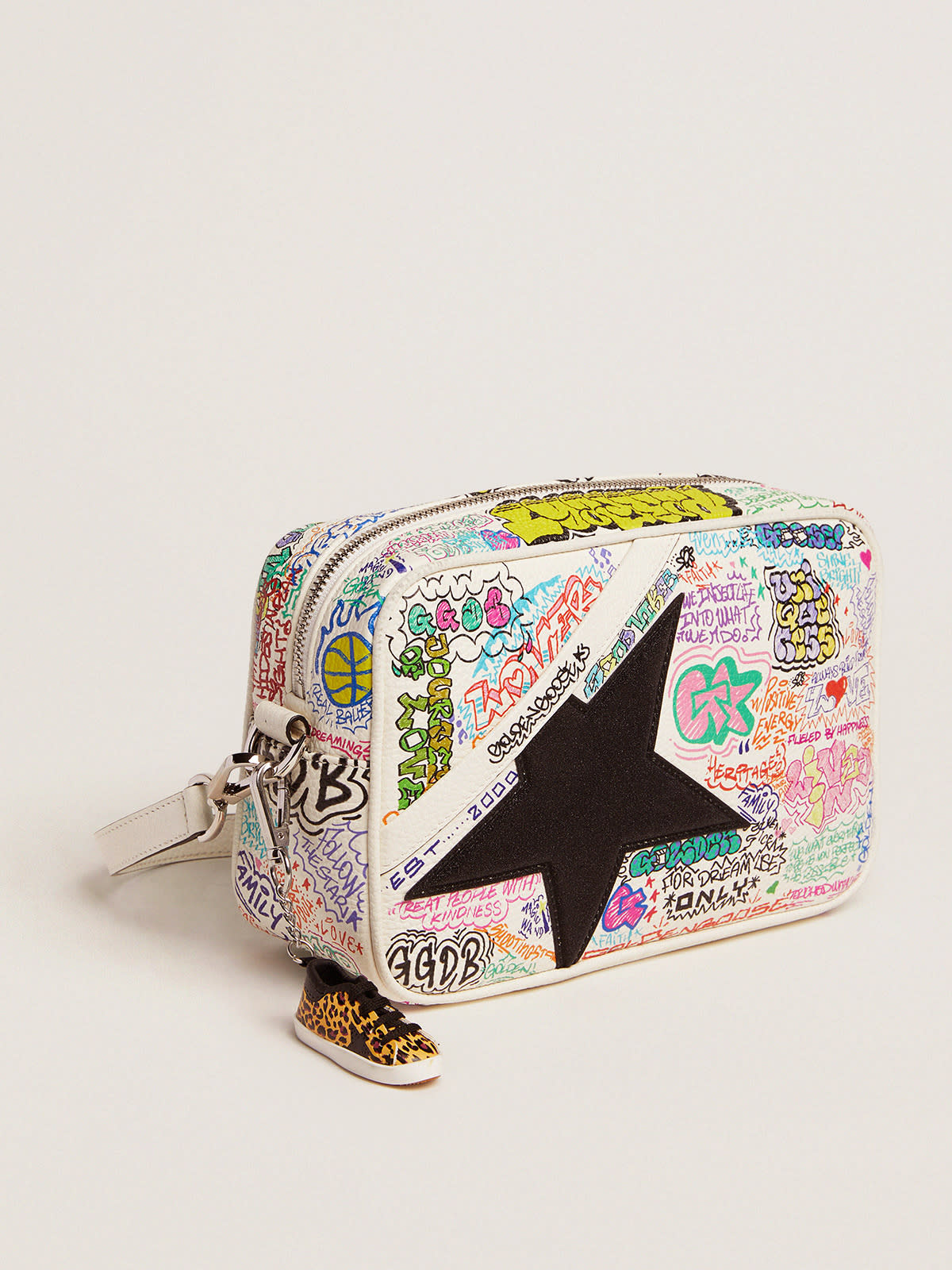 Black graffiti online purse