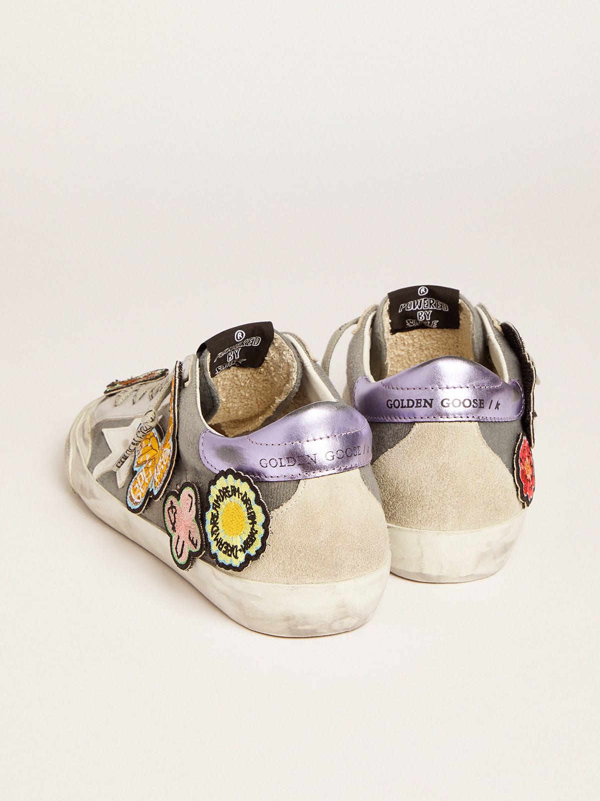 Golden Goose - Super-Star Penstar LAB sneakers with Velcro upper and appliquéd patches in 
