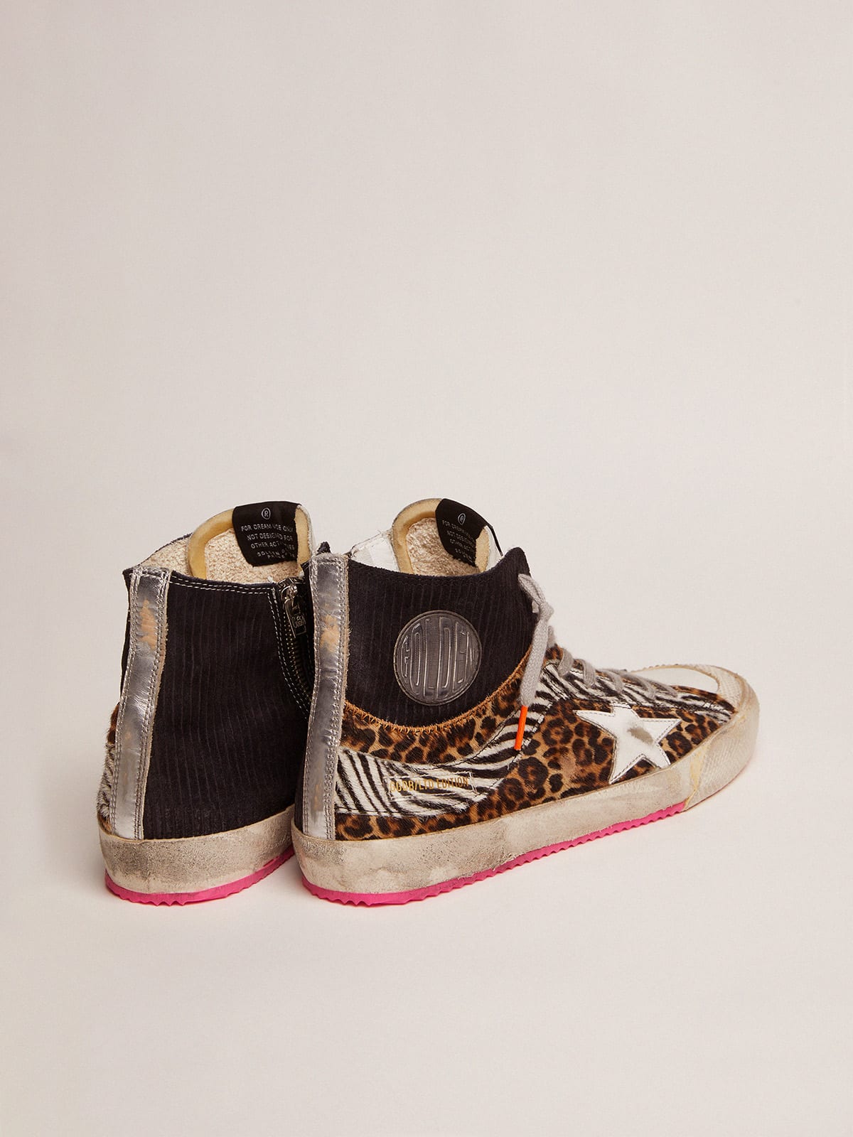 Golden Goose - Women’s Francy LAB sneakers with printed suede pony-skin upper in 