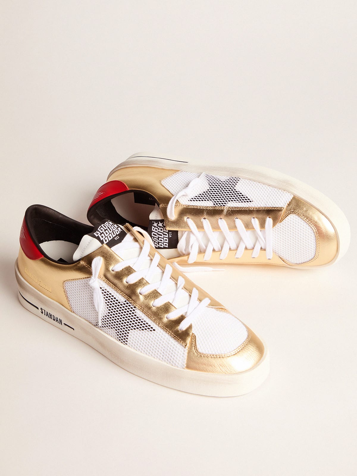 Women\'s Limited Edition Stardan sneakers with gold inserts | Golden Goose