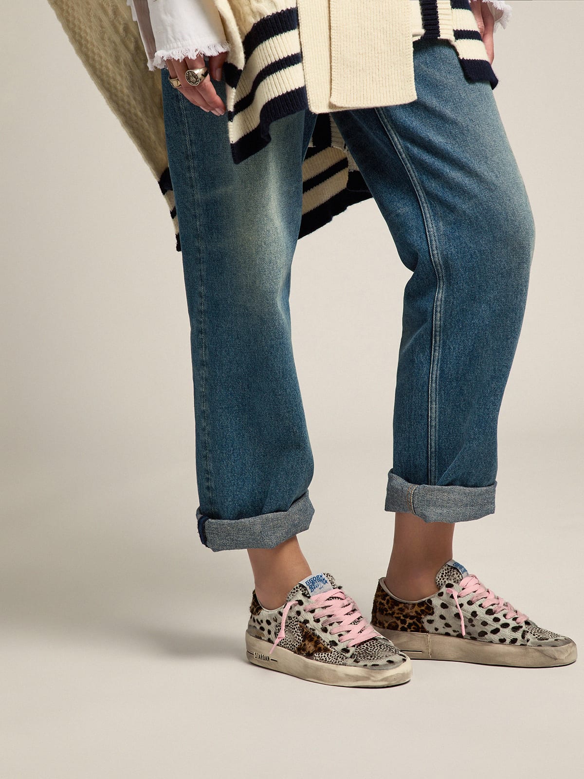 Golden goose polka dot sneakers on sale