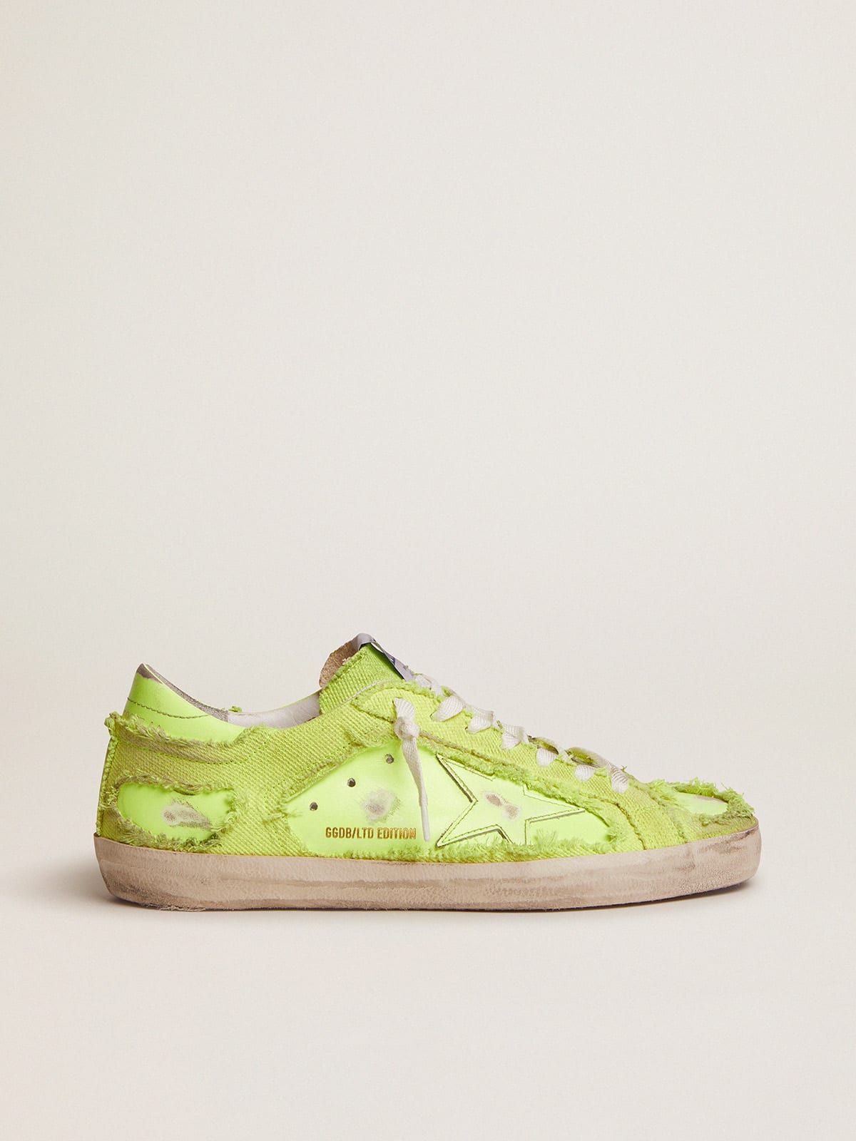 Super-Star LAB fluorescent yellow sneakers for women | Golden Goose