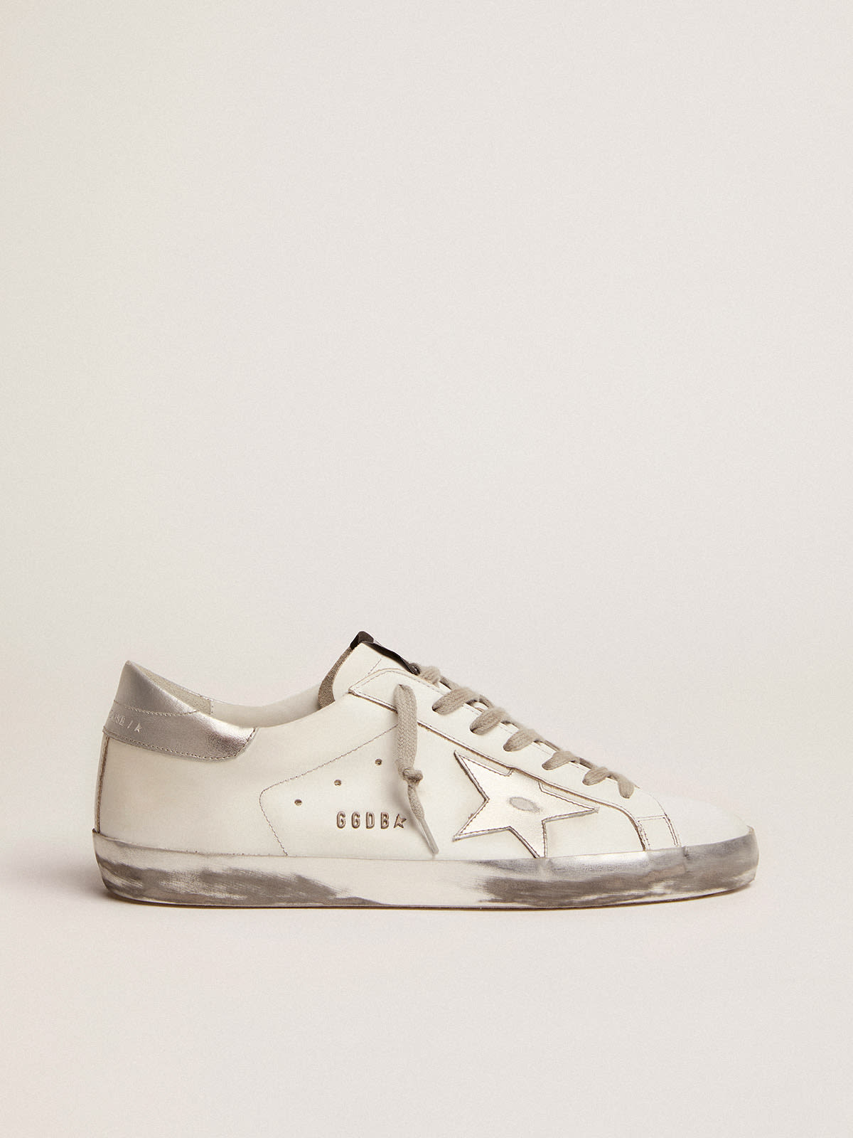 Men's Super-Star with laminated star and heel tab | Golden Goose