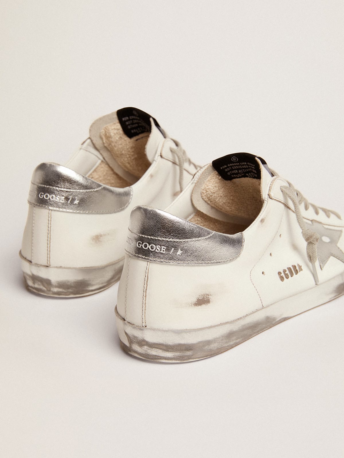 Golden Goose - Super-Star sneakers with star and glitter heel tab in 