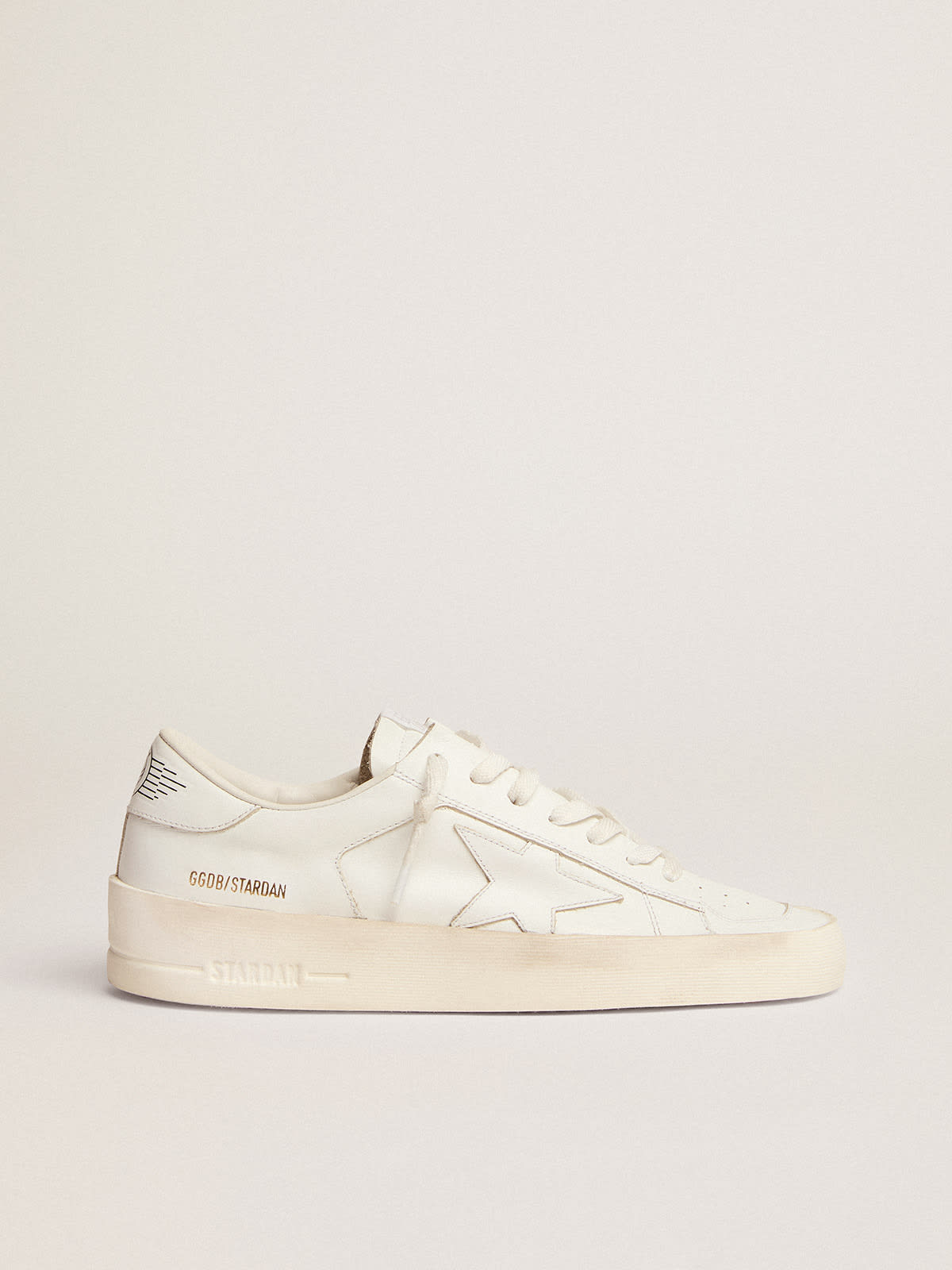 Golden Goose - Men's Stardan in white leather in 