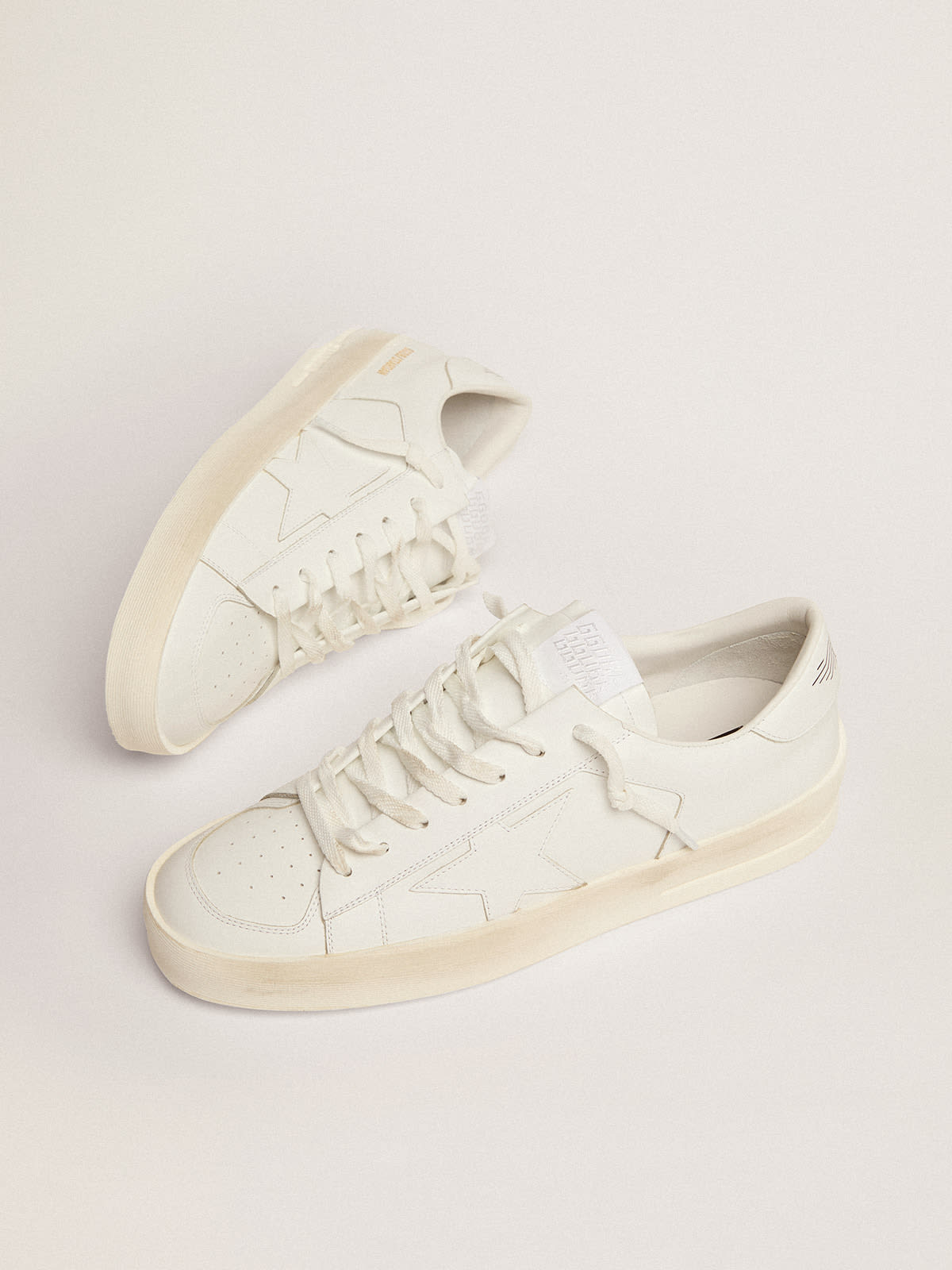 Men's Stardan in white leather | Golden Goose