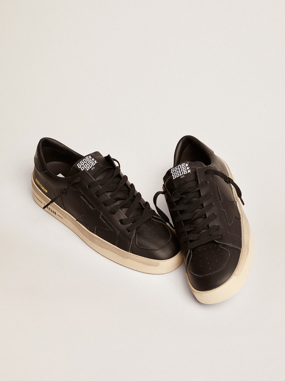 Golden Goose - Men's Stardan in total black leather in 