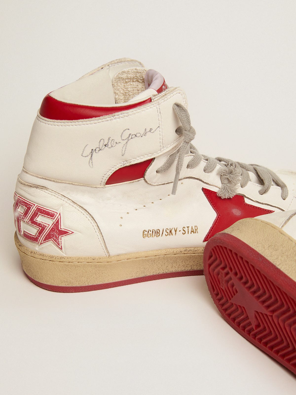 Golden Goose - Sky-Star para hombre con firma en el tobillo e inserciones rojas in 