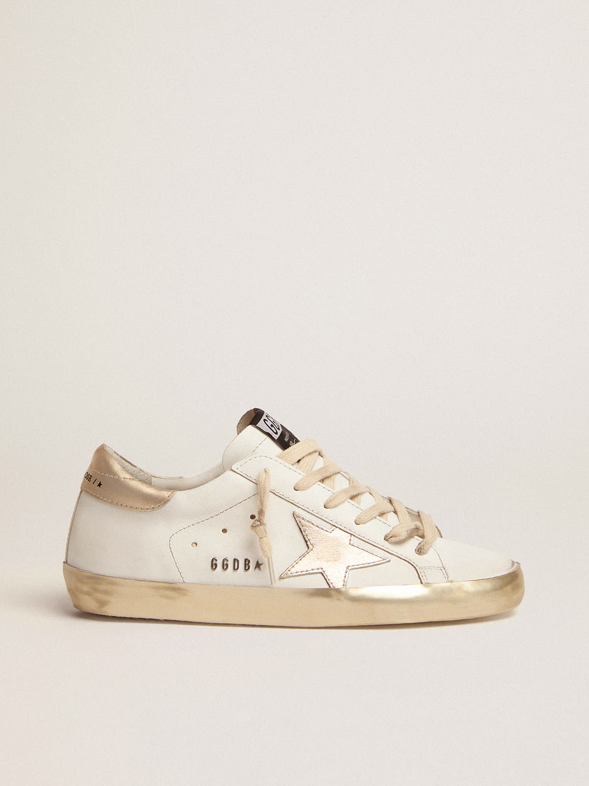 Women's Super-Star sneakers with gold foxing | Golden Goose