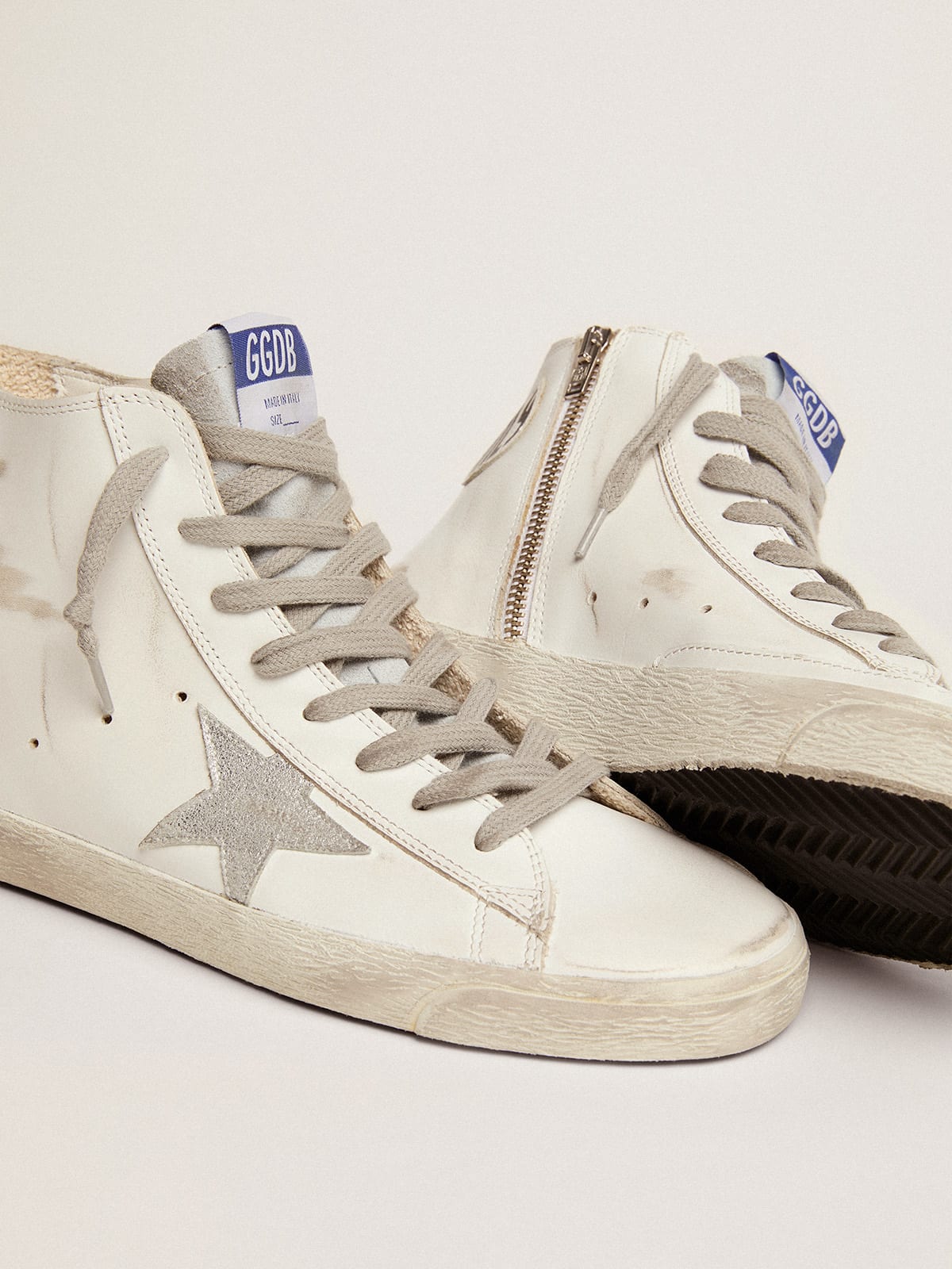 Golden Goose - Women's Francy leather with suede star in 
