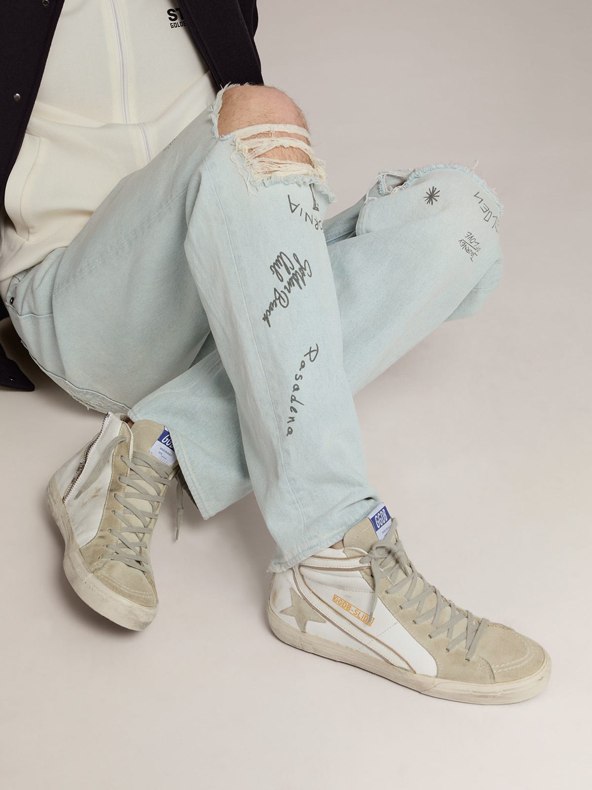 Golden goose sneakers on sale slide