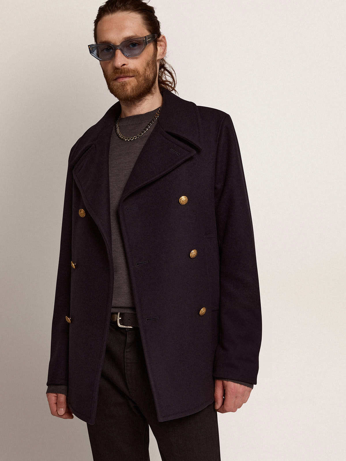 Embroidered Double-Breasted Wool Jacket - Men - Ready-to-Wear