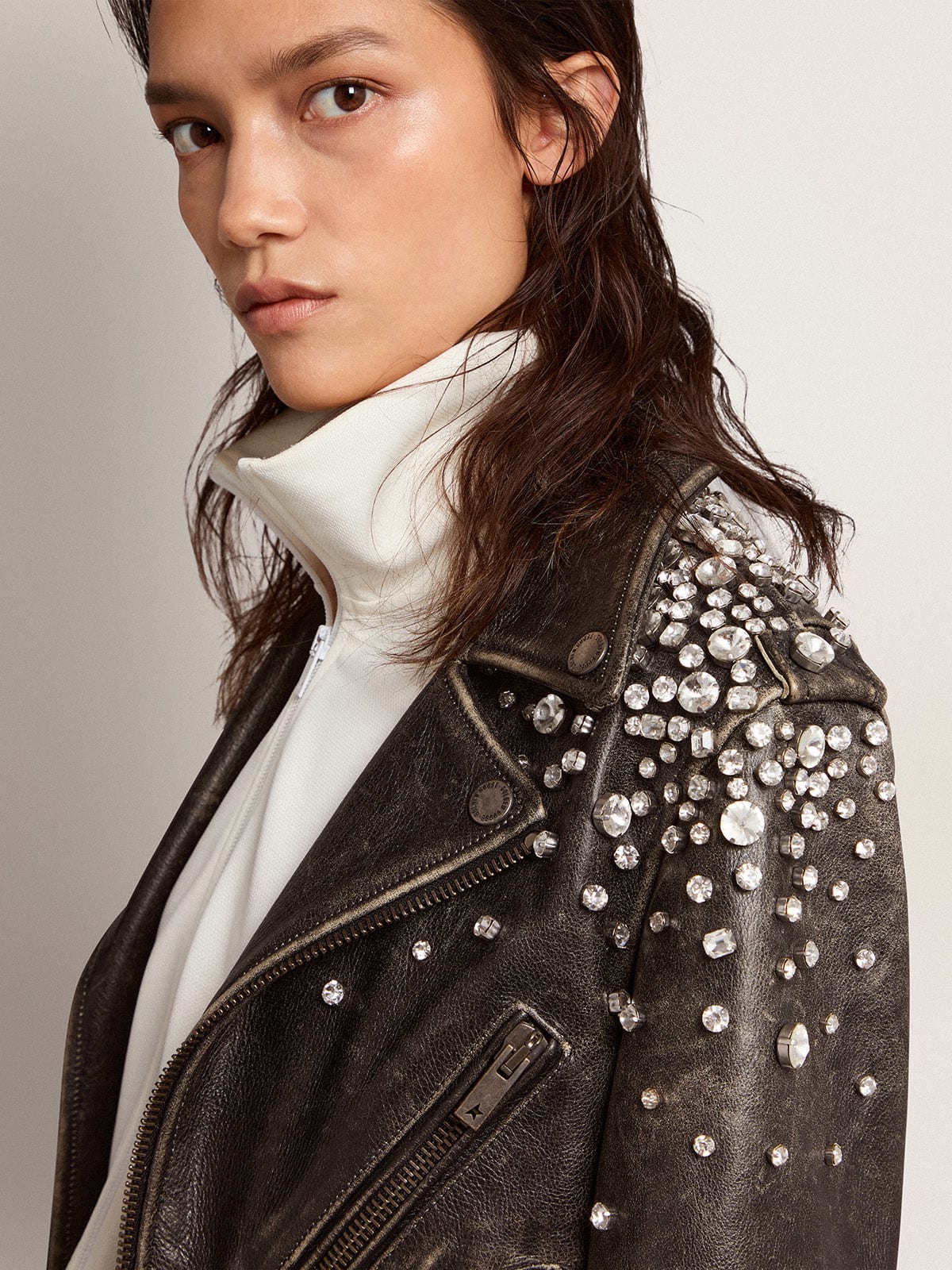 Golden goose jacket store womens