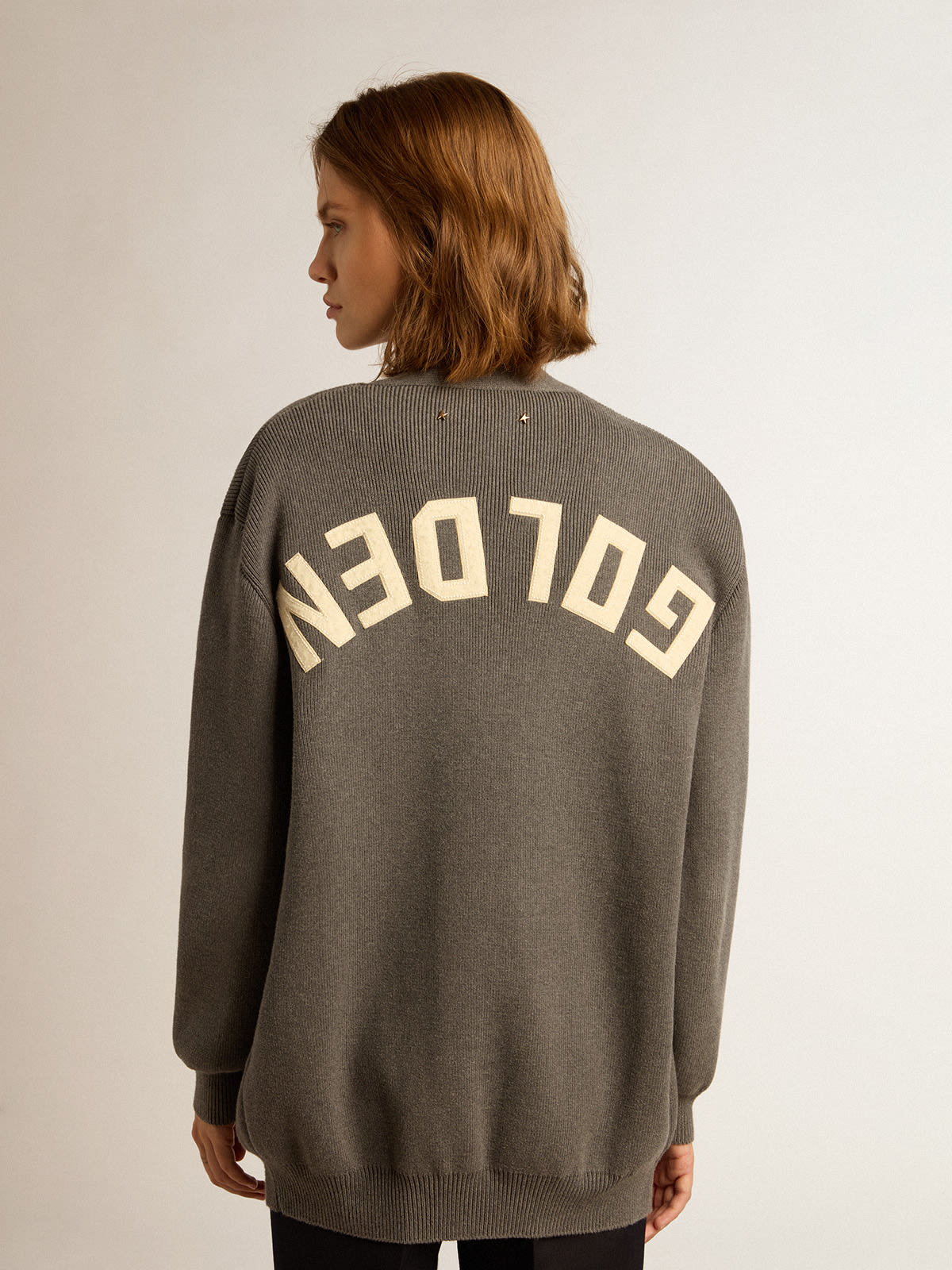 Golden Goose Men Logo Lapel Cardigan
