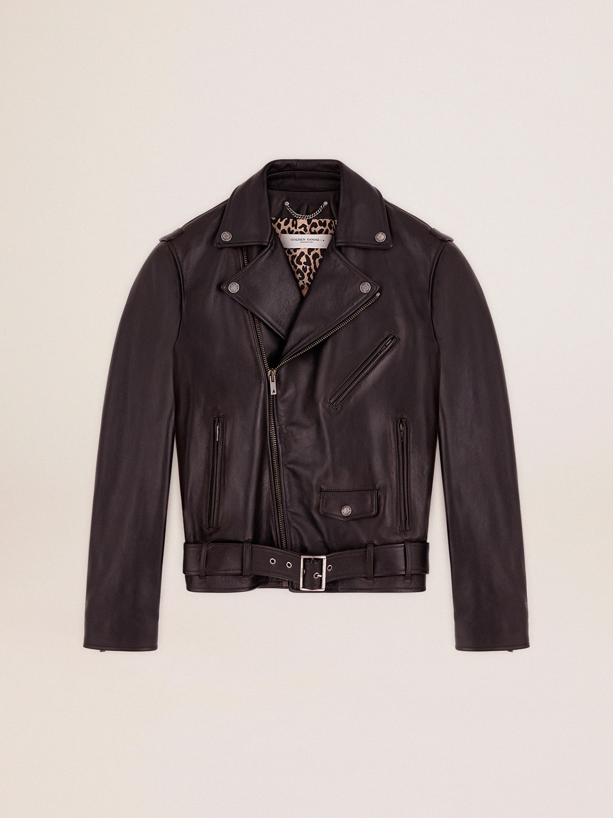 Golden goose hotsell leather jacket