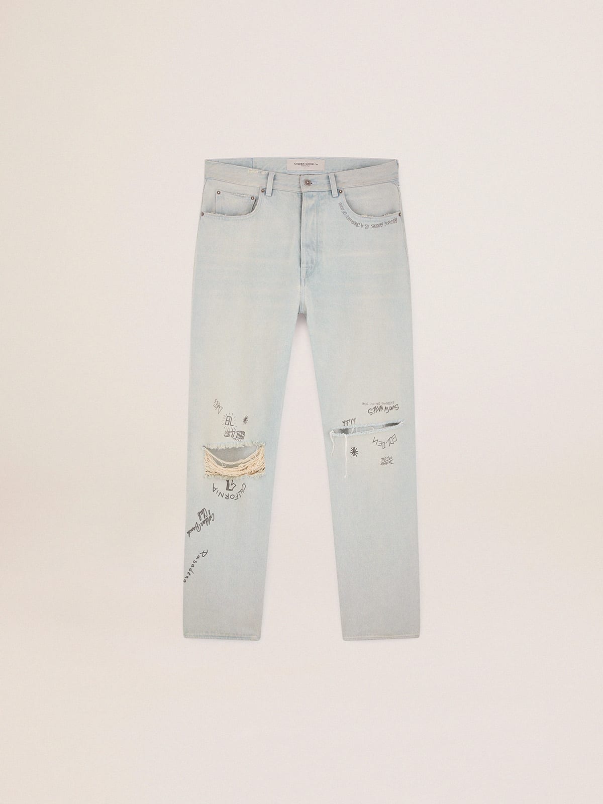 Golden Goose - Bleached-Jeans mit Distressed-Finish aus der Golden Collection in 