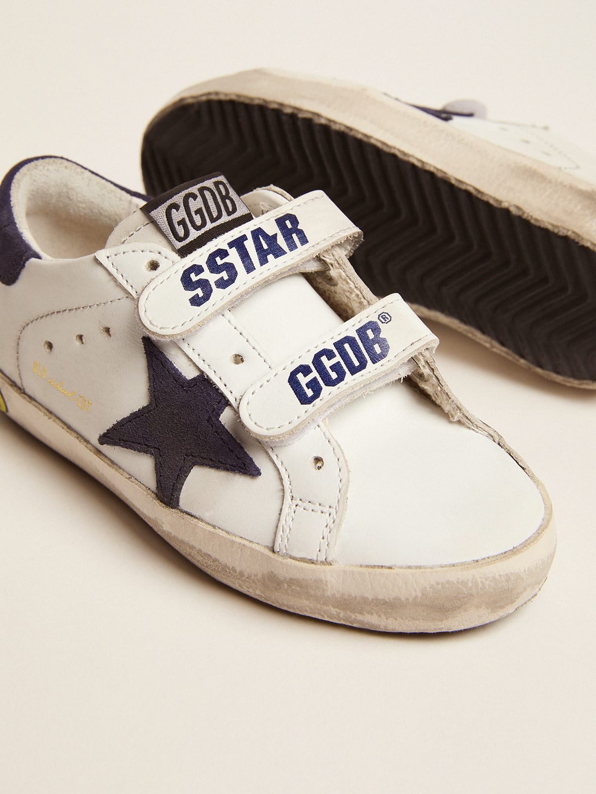 Golden Goose - Old School con inserti blu scuro in suede in 