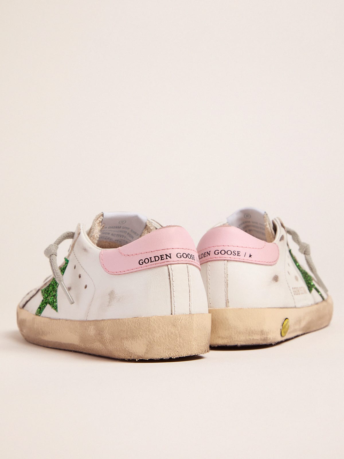 Pink and green sales sneakers