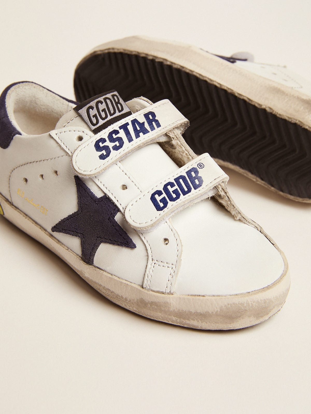 Golden Goose - Young Old School with dark blue inserts in 