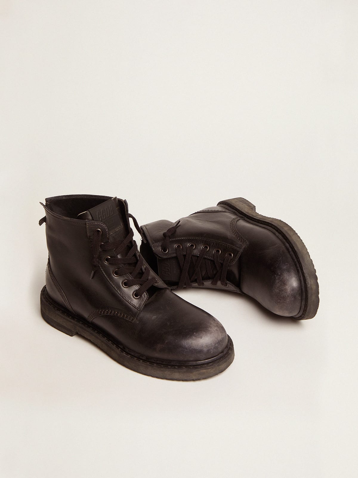 Golden goose hot sale leather boots