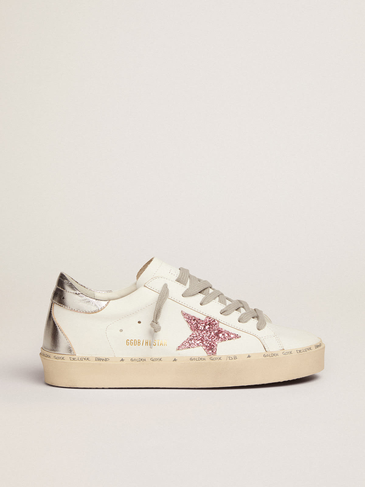 Golden goose sneakers pink hot sale star