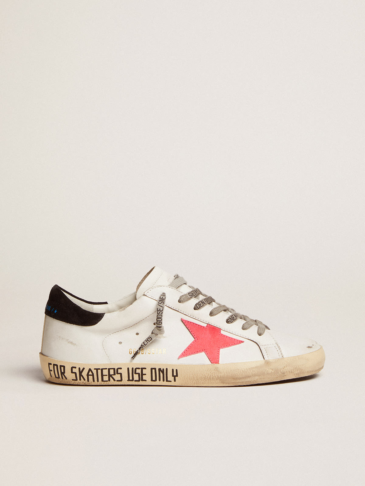 Men's Super-Star with lobster-colored suede star and black heel