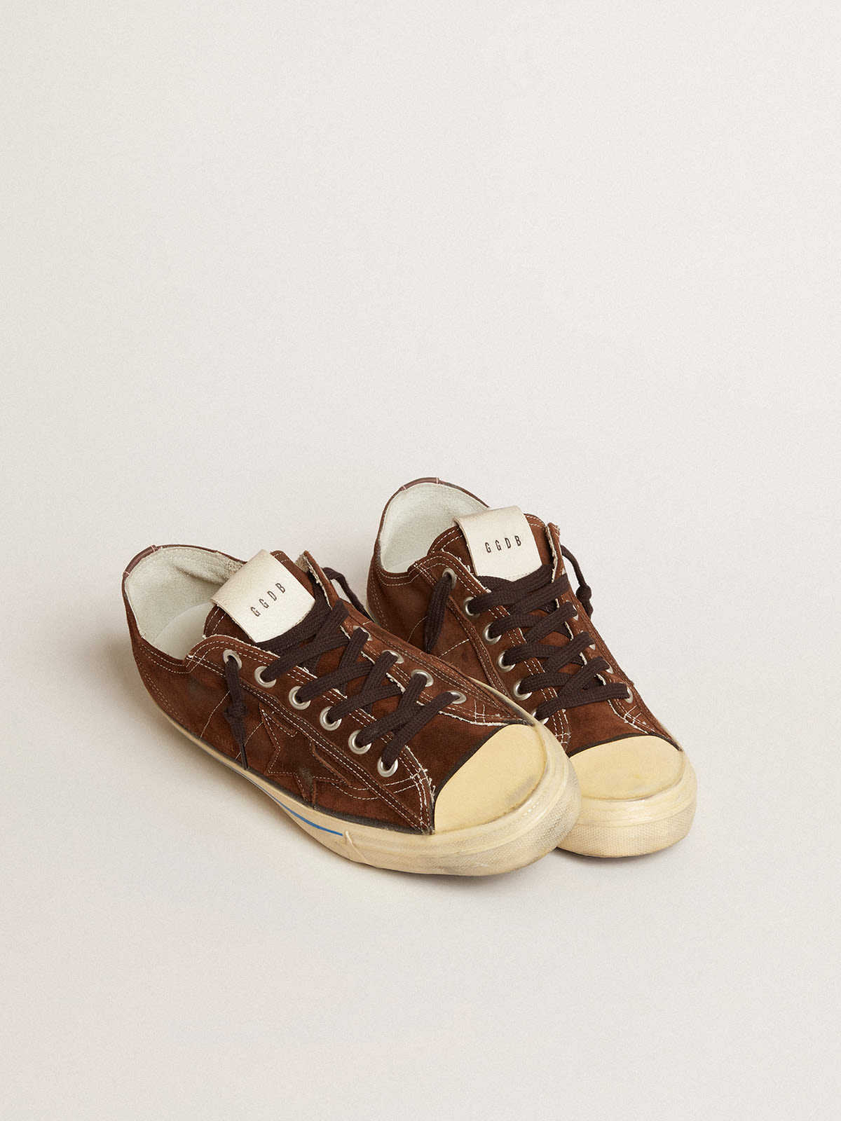 Women's V-Star LTD in suede with brown star and green leather heel tab ...