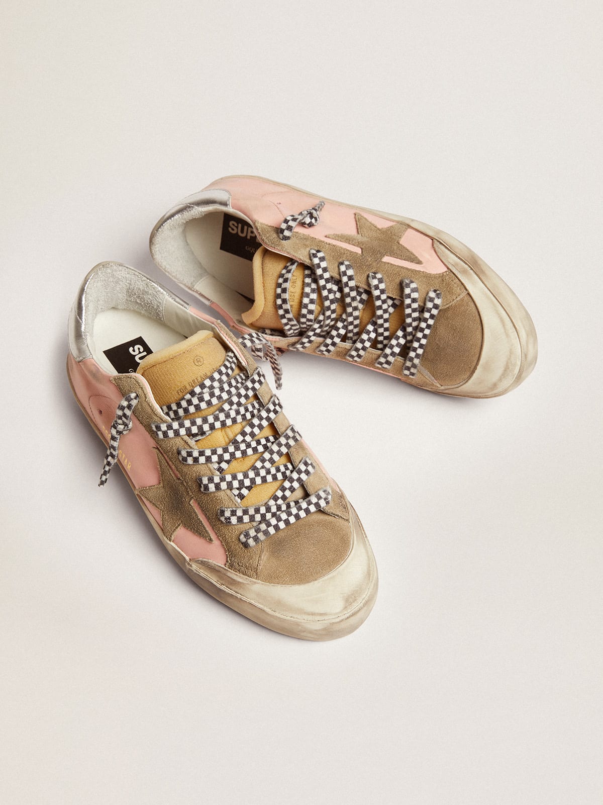 Kids Super-Star Low Top Sneaker Pink Floral/Silver Star/Camo Lace main image 1