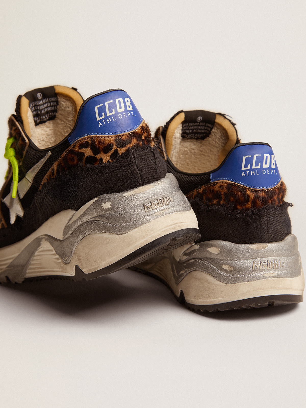 Golden goose running outlet leopard