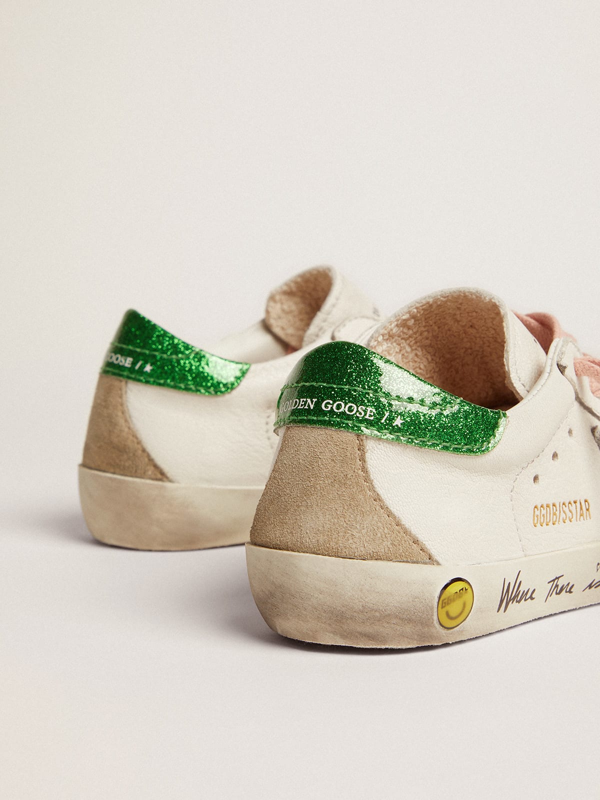 Golden goose sale green glitter