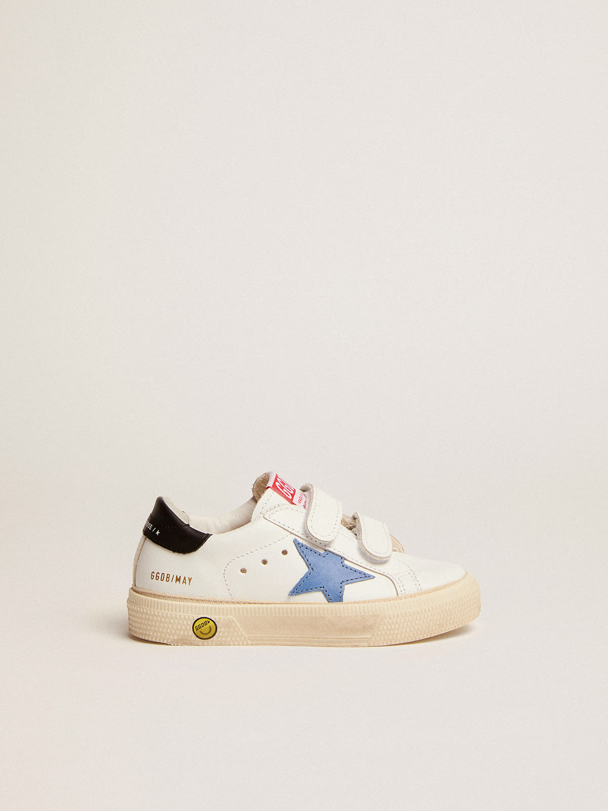 sneakers with cobalt-blue leather and black leather heel tab | Golden Goose